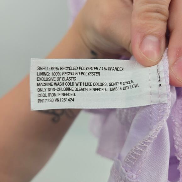 Wild Fable Purple Mini Dress Size XS Coquette Fairy Cottage Romantic Feminine - Picture 4 of 8